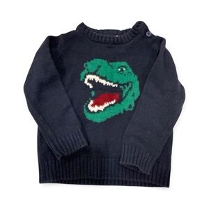 4/20 🥳 Joe Fresh Kids Sweater - Navy with Green Dinosaur